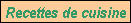 Recettes de cuisine